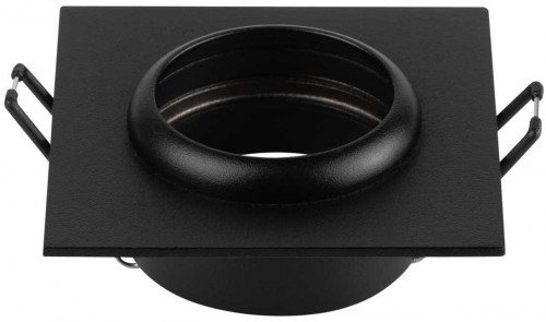 Светильник встраиваемый алюминиевый ЭРА KL110 BK под лампу MR16 GU5.3 черный матовый Б0061530