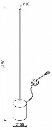 Торшер Maytoni Flow MOD147FL-L20BK1 Торшер Maytoni Flow MOD147FL-L20BK1