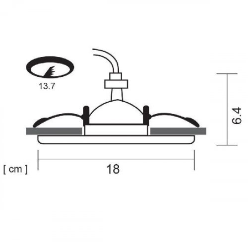 Встраиваемый светильник Arte Lamp A6664PL-1BK