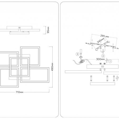 Потолочная люстра Acrylica FA1012