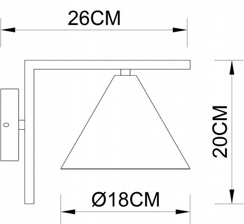Бра Arte Lamp David A7033AP-1BK
