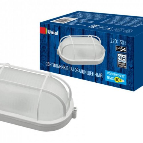 Потолочный светильник (UL-00006774) Uniel UWL-O02 100W/E27 IP54 White