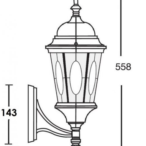 Настенный фонарь Oasis Light уличный ASTORIA 2M 91401M Gb овал