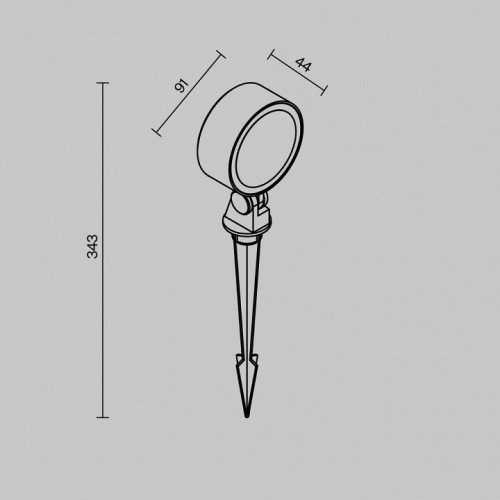 Наземный низкий светильник Maytoni Core O495FL-L18B3K Наземный низкий светильник Maytoni Core O495FL-L18B3K