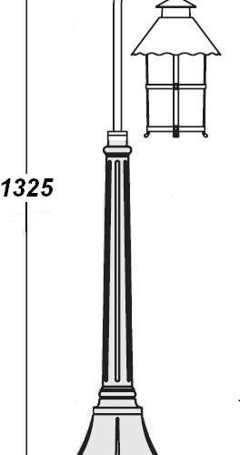 Наземный фонарь CAIOR 1 81507/18 Bl