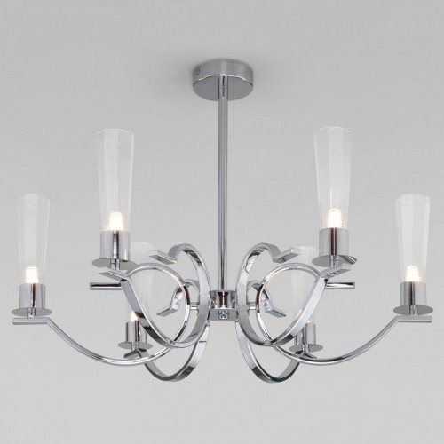 Люстра на штанге Eurosvet Rosher 60141/6 хром Люстра на штанге Eurosvet Rosher 60141/6 хром