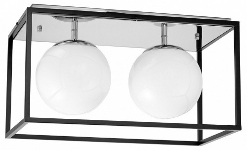 Потолочная люстра Lumina Deco Maldini LDC 8060-2 CHR+BK Потолочная люстра Lumina Deco Maldini LDC 8060-2 CHR+BK