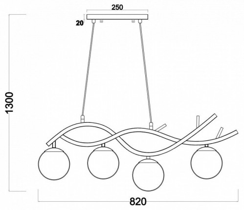 Подвесная люстра Freya Rosella FR8014PL-04BS