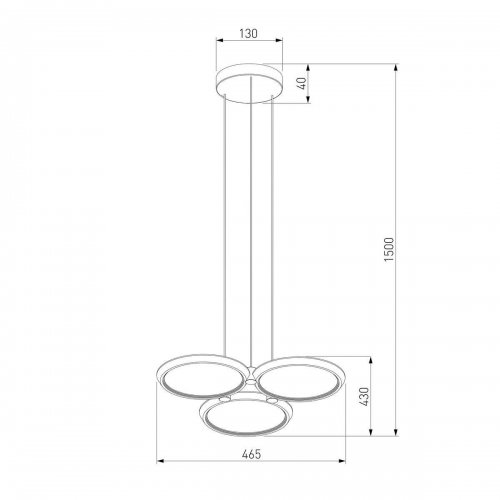 Подвесной светодиодный светильник Eurosvet Crespella 90034/3 золото Подвесной светодиодный светильник Eurosvet Crespella 90034/3 золото