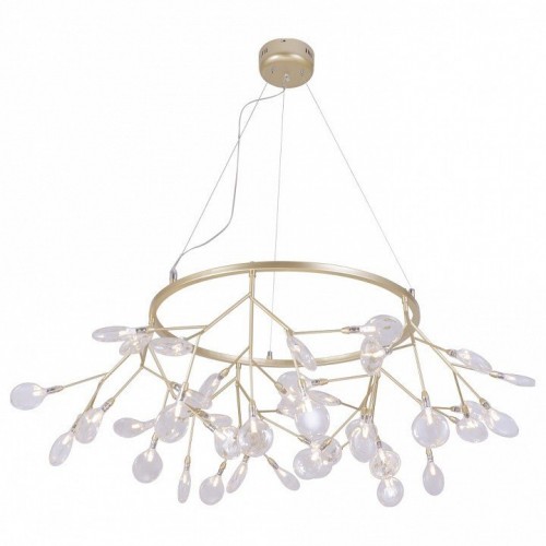 Подвесная люстра Crystal Lux Evita SP45 D Gold/Transparent