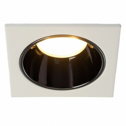 Светильник встраиваемый Feron DL3112 потолочный MR16 G5.3 белый + черный хром 51405