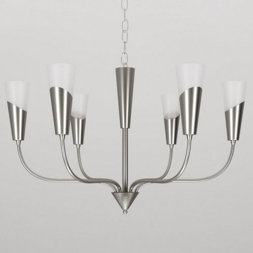Подвесная люстра Eurosvet Rhyton 60167/6 никель