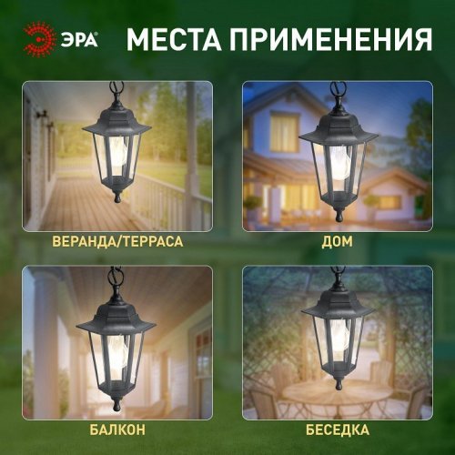 Подвесной светильник Эра  НСУ 06-60-001 черный