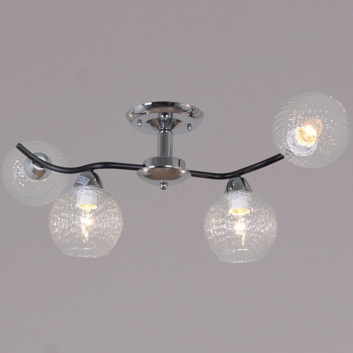 Потолочная люстра  07624-0.3-04 CR+BK Потолочная люстра  07624-0.3-04 CR+BK