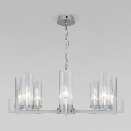 Подвесная люстра Eurosvet Arganie 60133/8 серебро