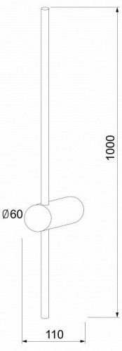 Бра Elektrostandard Cane MRL Led 1121 черный a061491 Бра Elektrostandard Cane MRL Led 1121 черный a061491