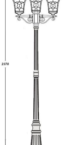 Наземный фонарь Oasis_Light VENECIA 2L 91809LB Bl Наземный фонарь Oasis_Light VENECIA 2L 91809LB Bl