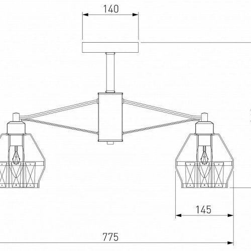 Потолочная люстра Eurosvet Lord 70075/8 черный