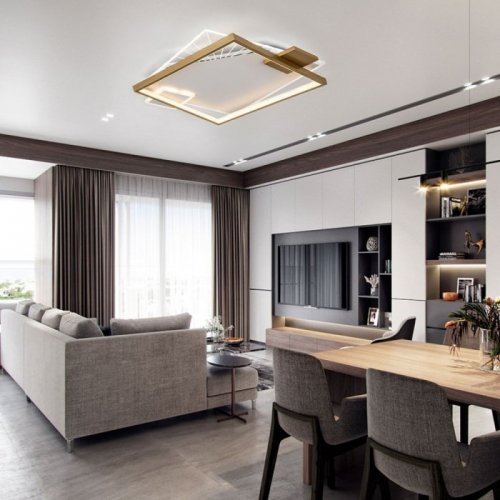 Потолочный светильник LED4U L1039-500 GD Потолочный светильник LED4U L1039-500 GD