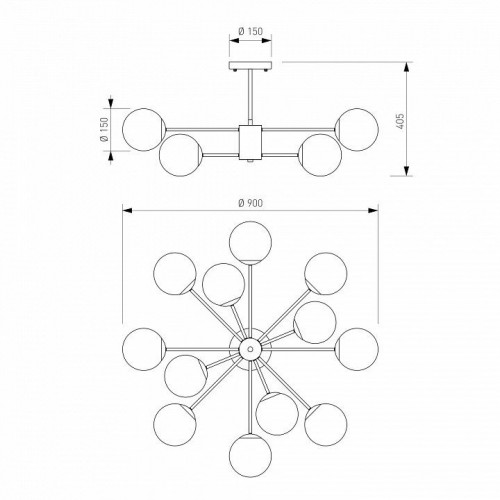 Люстра на штанге Eurosvet Adaline 502002/12