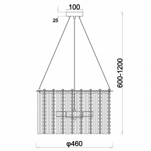 Подвесная люстра Escada ASTLEY 2104/6S Подвесная люстра Escada ASTLEY 2104/6S
