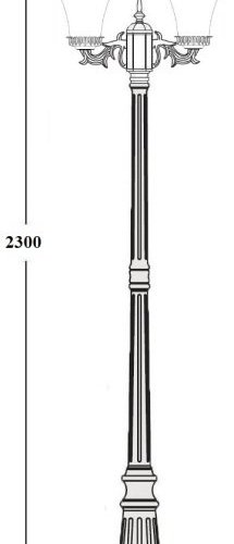 Наземный фонарь ELBA 86409A/15 Bl Наземный фонарь ELBA 86409A/15 Bl