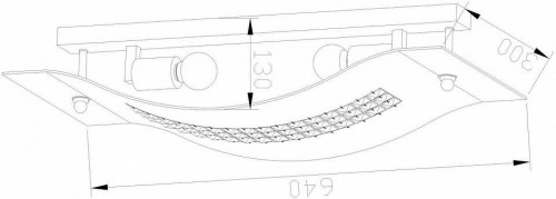 Настенный светильник Lucia Tucci Pelle Nerre W2019.2