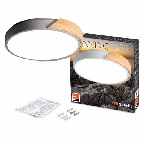 Накладной светильник Jazzway  PPB  Scandic-R 36w 4000K GR/W IP20 D380*50