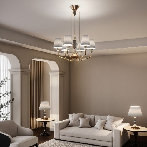 Подвесная люстра Eurosvet Olaria 101012/6 латунь Smart Подвесная люстра Eurosvet Olaria 101012/6 латунь Smart