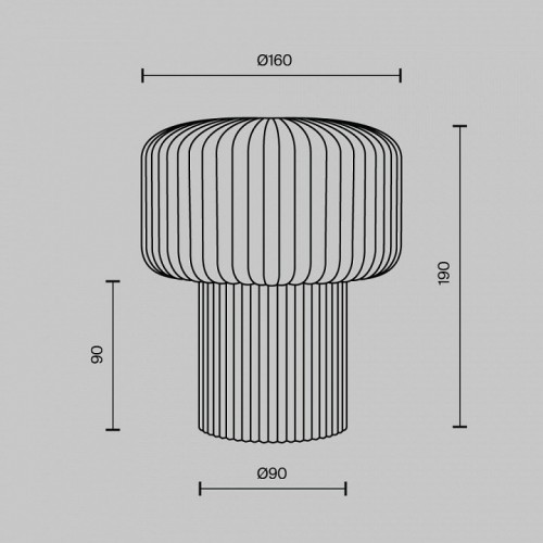 Интерьерная настольная лампа Maytoni Omaggio MOD404TL-01GR
