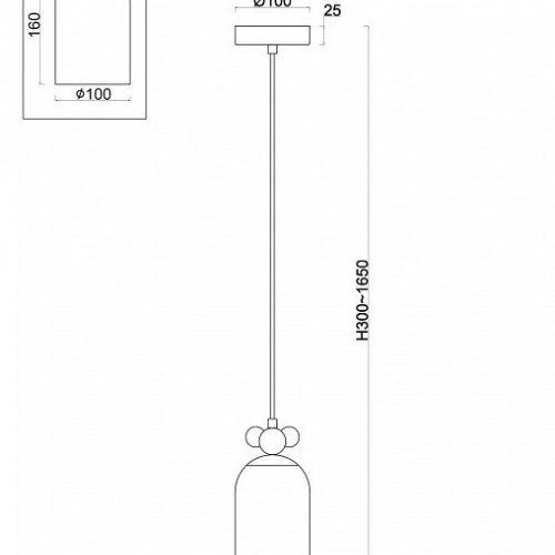 Подвесной светильник Pitch FR5365PL-01CH