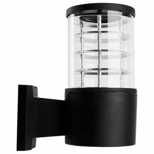 Светильник садово-парковый Feron.ONE DH0801-P, на стену вверх, E27 230V, черный пластик