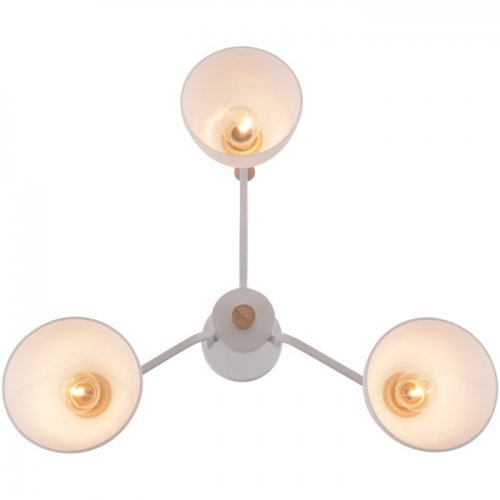 Потолочная люстра Reluce 01622-0.3-03 WH+WOOD Потолочная люстра Reluce 01622-0.3-03 WH+WOOD