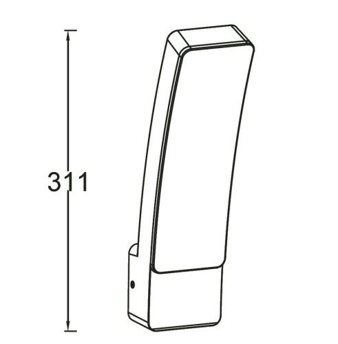 Настенный светильник уличный Oasis Light BRISBANE LED W2889blt Gr