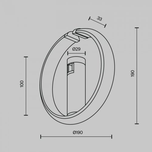 Трековый светильник Zero TR230-1-10W3K-B Трековый светильник Zero TR230-1-10W3K-B