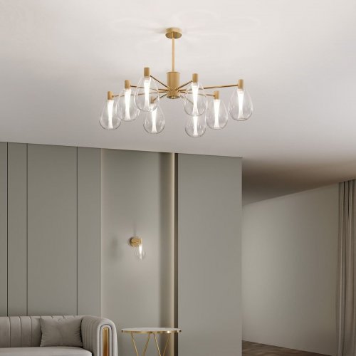 Потолочная люстра Eurosvet Magma 60175/8 латунь Потолочная люстра Eurosvet Magma 60175/8 латунь