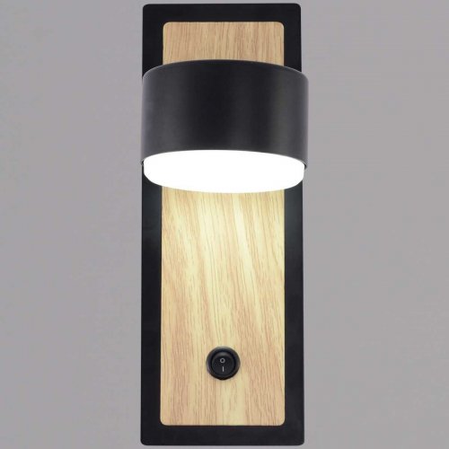 Бра Reluce 12540-0.2-01 BK+WOOD