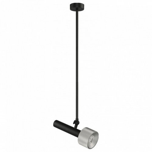Подвесной светильник iLedex Delta 2361-1 BK+SL Подвесной светильник iLedex Delta 2361-1 BK+SL