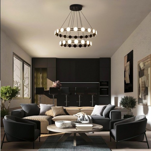 Подвесной светильник Freya Collar FR6180PL-L32B Подвесной светильник Freya Collar FR6180PL-L32B