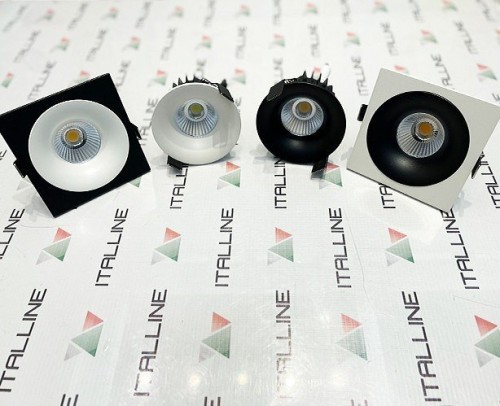 Встраиваемый светодиодный светильник Italline IT06-6016 black 4000K