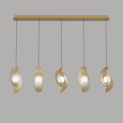 Подвесной светильник DeLight Collection MD24030035 MD24030035-5B brass/amber