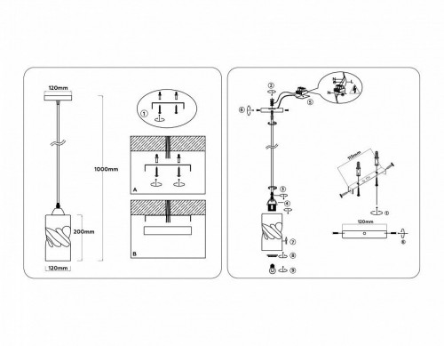 Подвесной светильник Ambrella light Traditional TR3411