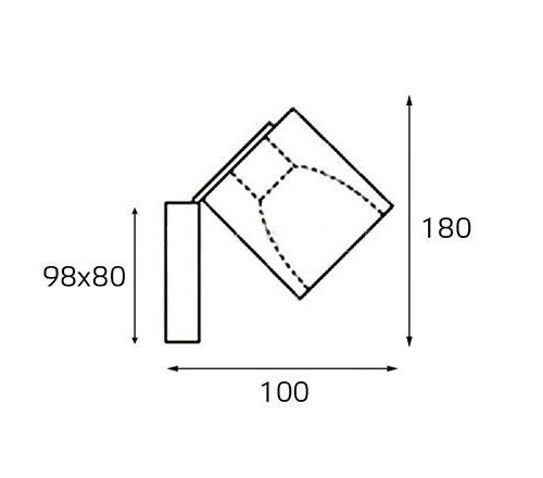Спот  MRC0821W-1 black