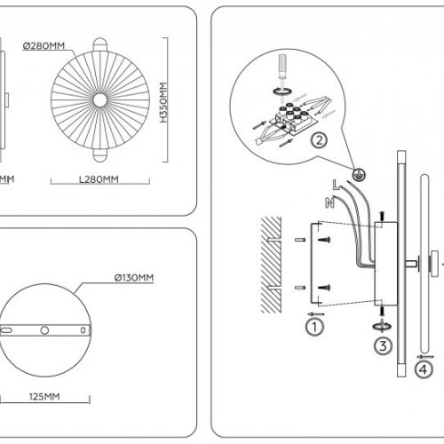 Настенный светильник Ambrella light High Light LH31141