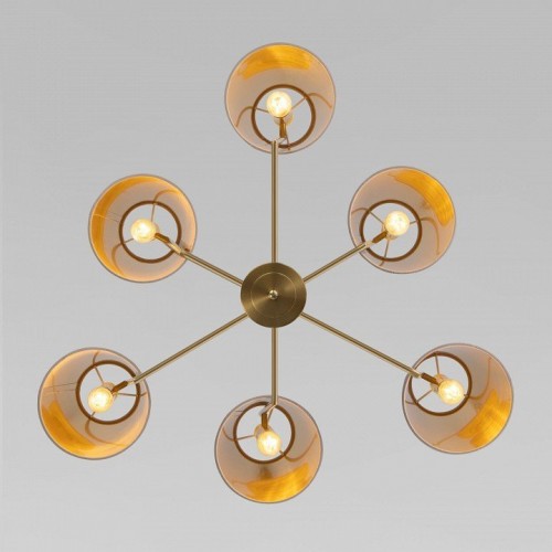 Потолочная люстра Eurosvet Topanga 60173/6 латунь Потолочная люстра Eurosvet Topanga 60173/6 латунь