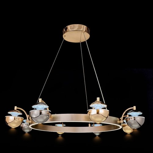 Подвесная люстра Jelly LE7711/8 Gold/Black Chrome