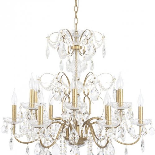 Подвесная люстра Crystal Lux Odelis SP12 Gold