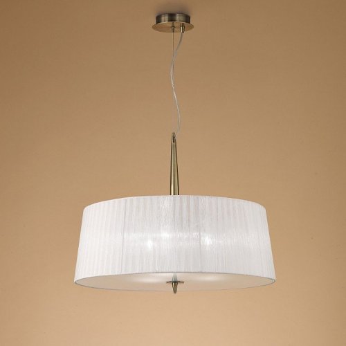 Подвесная люстра Mantra Loewe Antique Brass 4739