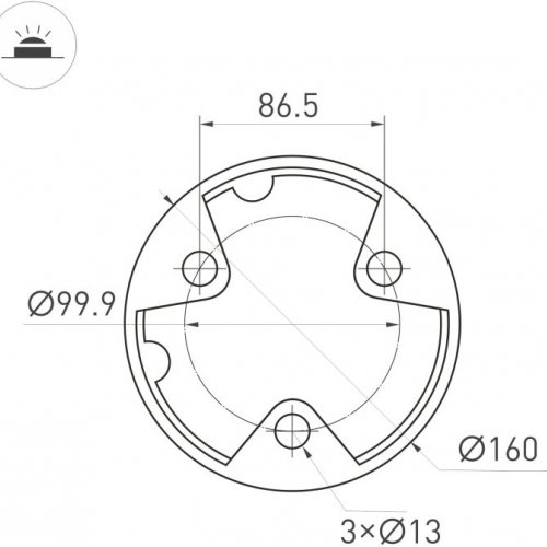 Наземный светильник Arlight GUIDE 047690