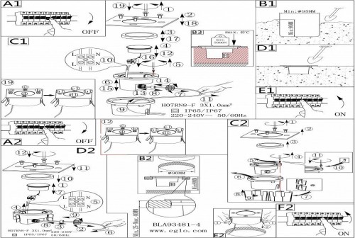 Грунтовый светильник Eglo Lamedo 93481